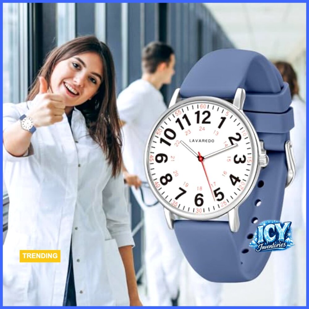 Waterproof Analog Watch with Luminous Dial and Silicone Band - Picture 6 of 7